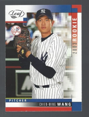 Chien-Ming Wang 2003 Leaf RC Card# 325 - Image 1 of 4