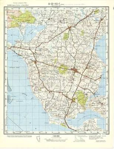 Mapas topográficos militares soviéticos rusos - HURUP (Dinamarca), 1:50 000, edición 1961 - Imagen 1 de 4