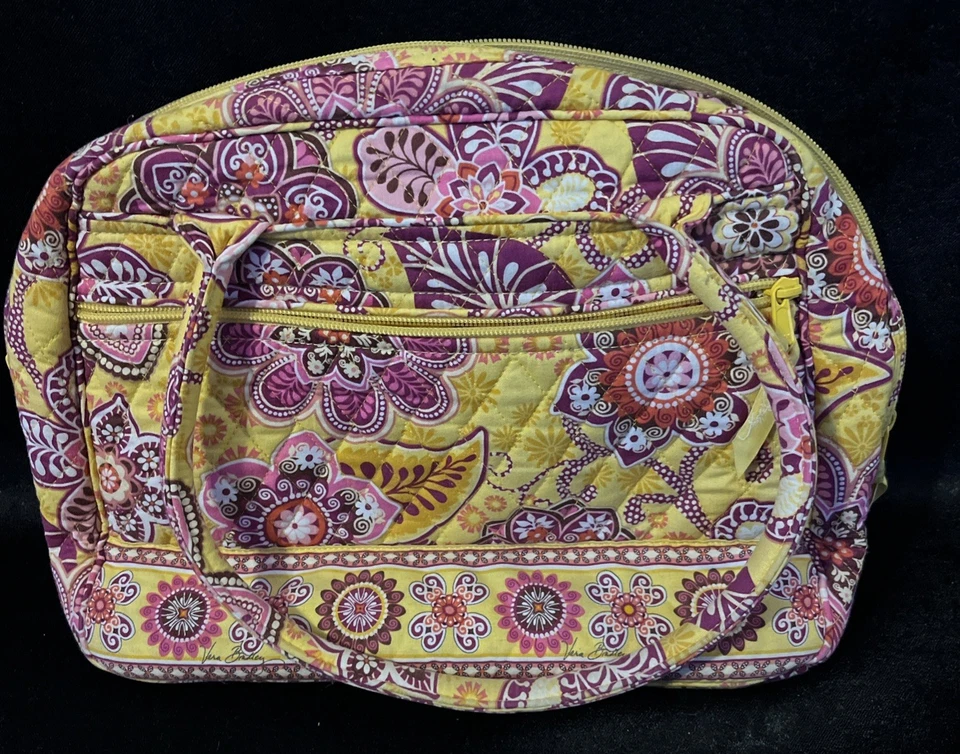 Bolso de hombro Vera Bradley Bali dorado amarillo y rosa Foto 1 de 4