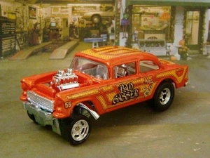 1955 Chevrolet Bel Air Supercharged V8 Big Block Gasser 1/64 Scale Ltd Edition I - Picture 1 of 5