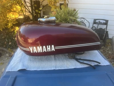 1974 Yamaha RD350 Oem Gas Tank Fuel Petrol 73, 74, 75 With Cap - Image 1 of 4