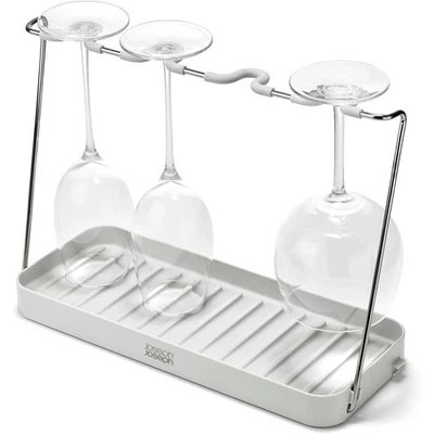 Estante de secado de copas de vino encimera ahorro de espacio plástico ecológico se pliega plano EE. UU. Foto 1 de 4