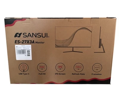 Sansui ES-27X3A 27 Inch IPS Screen Frameless Full HD 100Hz LED Computer Monitor✅