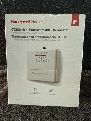 HONEYWELL HOME Non-Programmable Thermostat; CT31A  NEW - Image 1 of 4