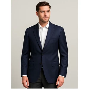 Brooks Brothers Golden Fleece Loro Piana Super 120s Blazer Men 44L Navy Jacket - Picture 1 of 9