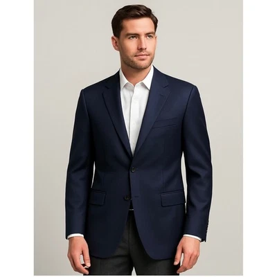 Brooks Brothers Golden Fleece Loro Piana Super 120s Blazer Men 44L Navy Jacket - Image 1 of 4