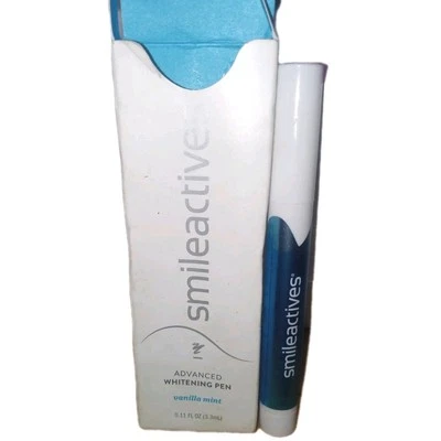 Smileactives Advanced Whitening Pen Vanilla Mint 0.11 oz FULL SIZE NEW WITH BOX - Image 1 of 4