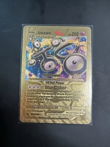 Unown VSTAR 066/195 Ultra Rare Gold Foil Fan Art - Bild 1 von 1