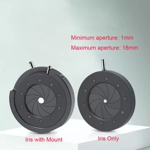 Diaframma ottico iride 1-18 mm apertura manuale modulo variabile fotocamera/microscopio - Foto 1 di 8