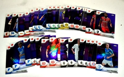 2022-23 TOPPS CHROME BUNDESLIGA PURPLE REFRACTORS #ED/299 SOCCER 1-100 YOU PICK - Image 1 of 4