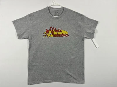 World Industries Gray T-Shirt (Men Size Large) Retro-Logo, Vintage Skateboarding - Image 1 of 4