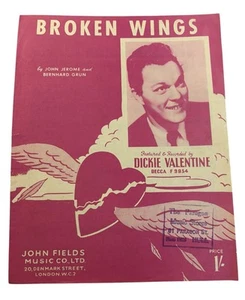 Broken Wings Dickie Valentine Music Sheet - Picture 1 of 3