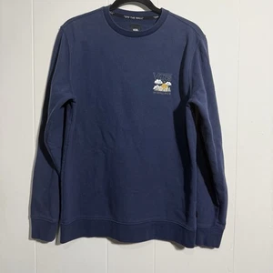 Vans Herren Sweatshirt mit Rundhalsausschnitt SMALL marineblau Mountain Sun Grafik von der Wand - Bild 1 von 5