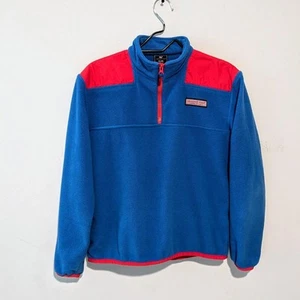 Patagonia Men's 1'4 Zip Blue & Pink Sweater Size XL (20) - Picture 1 of 4