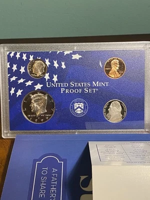 1999 S United States Mint Proof Set Includes 50 State Quarters Proof Set,9coins - Image 1 of 4