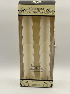 Beeswax Candle Company 12" Frosted Tree Candles Classic Ivory NEU  - Bild 1 von 9
