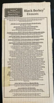 New Authentic Black Berkey Water Filters (2) by New Millennium Concepts BB9-2 - Image 1 of 4