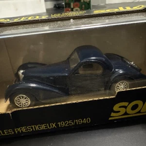 VINTAGE SOLIDO AGE D’OR BUGATTI #88 MODEL DIE CAST CAR NIB - Picture 1 of 6