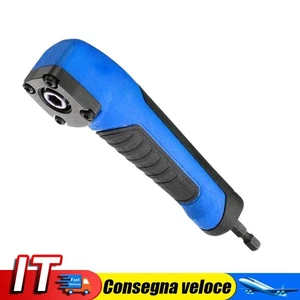 90 Degree Right Angle Extension Screwdriver Socket Holder Adapter (Blue) - Photo 1/11