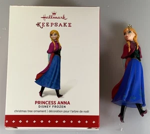 Hallmark 2015 Keepsake Ornament Disney Frozen Princess Anna Blue Dress SDB - Picture 1 of 12