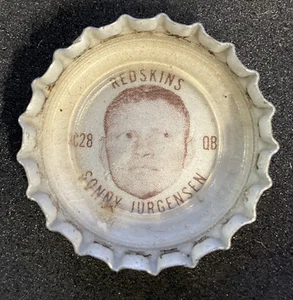Tapa de botella de Cola-Cola 1964-66 Sonny Jurgensen Washington Redskins como nueva - Imagen 1 de 2