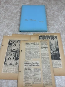 Adams-Summerhill Joint HS Sidman, Pa Yearbook *The 1961 Mirage * Newspaper Clip - Picture 1 of 6