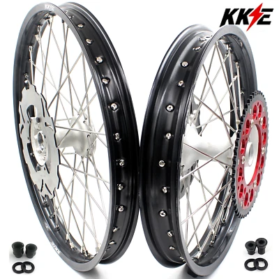 Ruedas de moto de cross fundidas KKE 21/19 para Honda CR125R 98-2001 CR250R 1997 buje plateado Foto 1 de 4