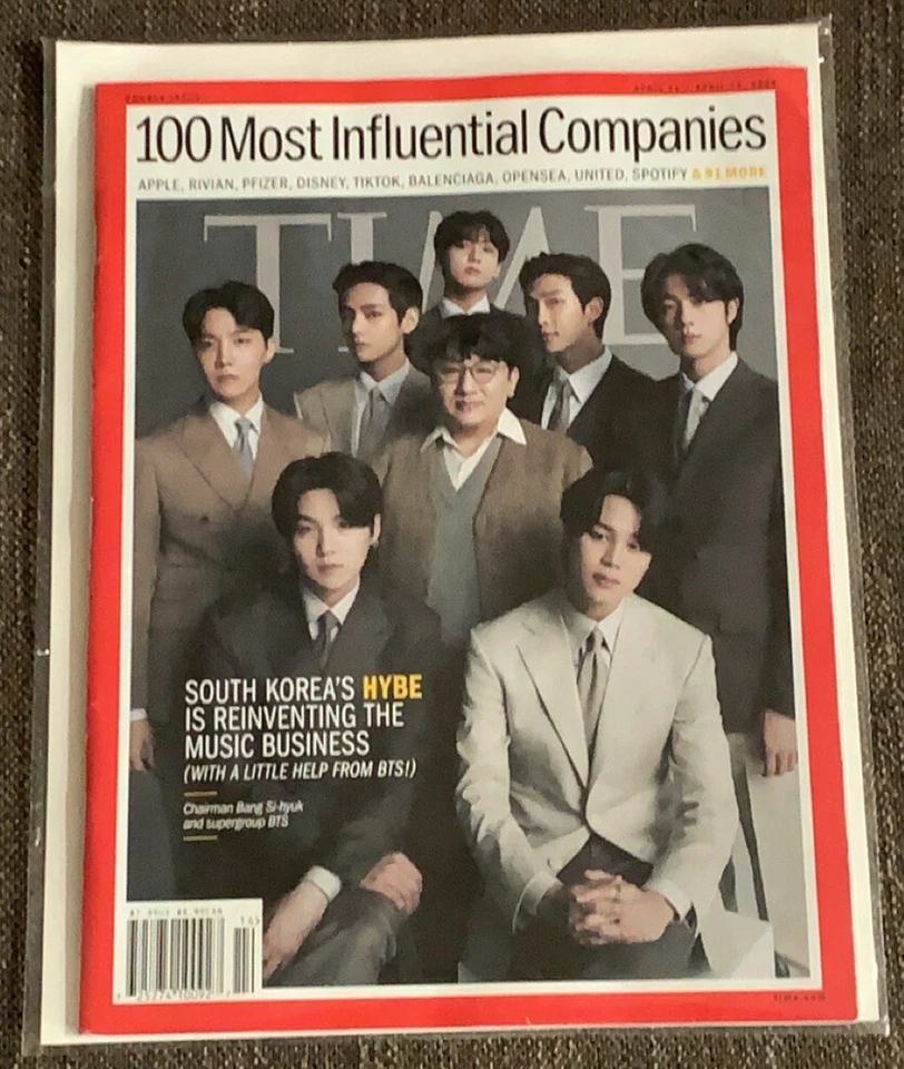 BTS NO LABEL 100 Most Influential Companies - TIME Magazine - April 2022 - Image 1 of 1