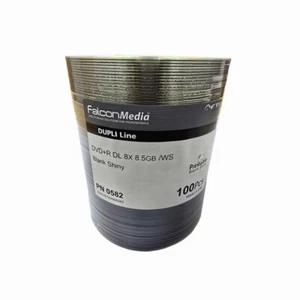 300 x Falcon DVD+R DL 8.5gb Blank Shiny 8x - Highest Quality Dual Layer Ever! - Picture 1 of 1