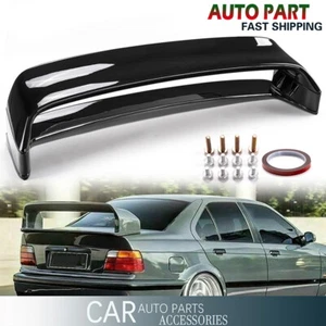 FOR BMW 3 Series E36 1991-1998 M3 GT Style Rear Trunk Spoiler Wing Glossy Black - Picture 1 of 10