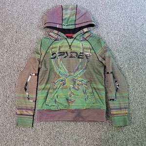 Spyder Pullover Hoodie Childrens Kids Boys Girls Casual Unisex Small Petite - Picture 1 of 7