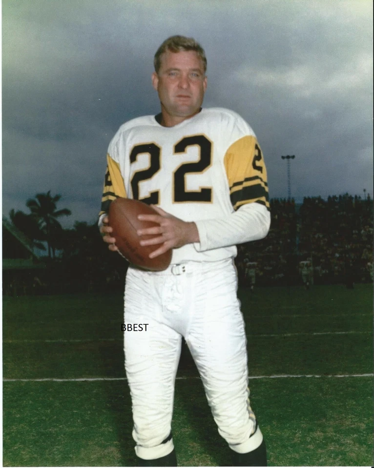 Bobby Layne Pittsburgh Steelers H.O.Fer color clásico 8x10 1963 Foto 1 de 1
