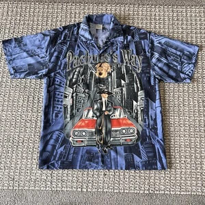 Vtg Homies Lowrider Shirt Mens M Pachucos Way AOP Cholo Impala Old School 90's - Picture 1 of 14
