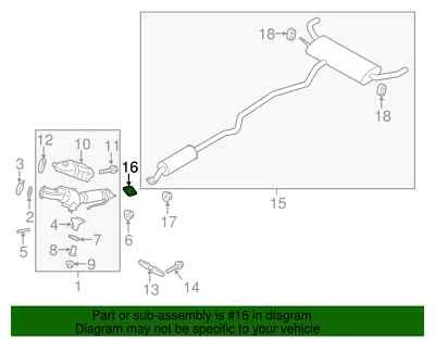 Silenciador y junta de tubo Ford OEM 2013-21 Edge/Escape/Fusion CV6Z9450E (2 piezas Foto 1 de 4