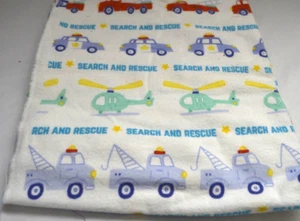 Search and Rescue Themed Flannel Fabric - Picture 1 of 1