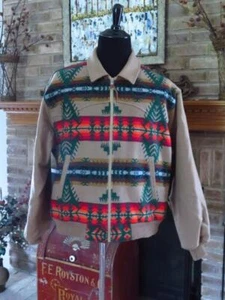 PENDLETON Vintage hochwertige Westernbekleidung Native American aztekische Wolljacke XL - Bild 1 von 5