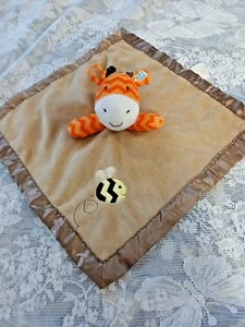 Circo Plush Orange Giraffe Bumble Bee Security Blanket Baby Lovey tan & Brown - Picture 1 of 5