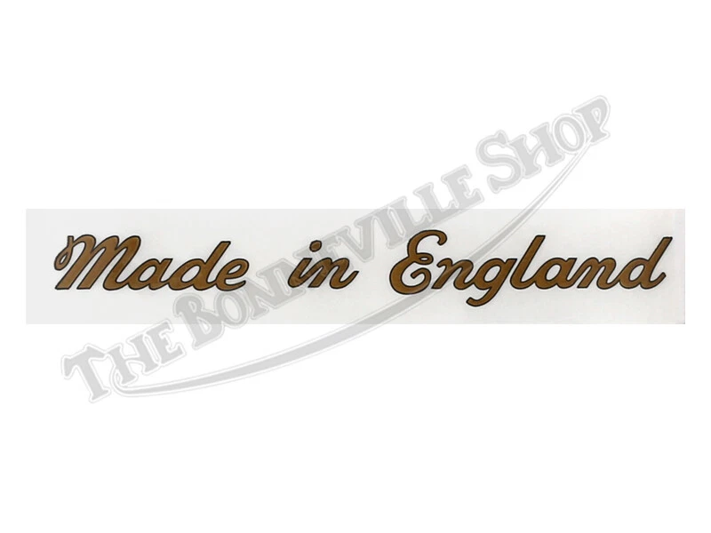 Calcomanía adhesiva Triumph 350 500 650 750 'Made in England' Script Peel & Stick (... Foto 1 de 1