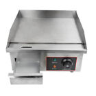 Commercial Electric Griddle Flat Top Grill BBQ Hot Plate Grill Countertop 1500W