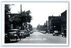 c1950&#39;s View Of Down Main Stem Huntington Indiana IN RPPC Photo Vintage Postcard