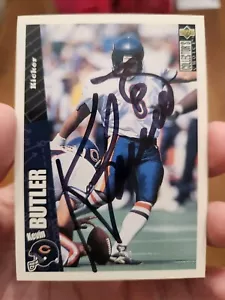 Kevin Butler 1996 Upper Deck Collector's Choice #142 Chicago Bears Autograph - Picture 1 of 4