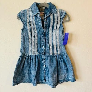 💙 NUEVO CON ETIQUETAS | Lucky Brand | Vestido abotonado encaje lavado ácido - Imagen 1 de 4