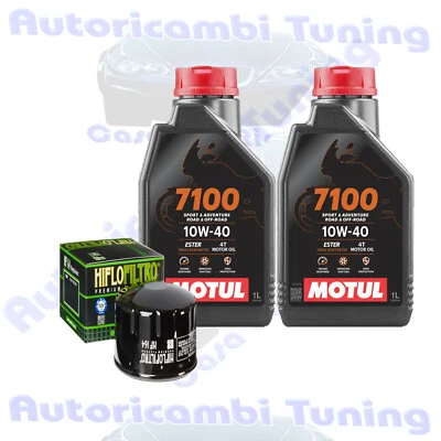 Kit De Changement D'huile Motul 7100 10W40 + Filtre Pour BMW C400 X 2020 - Photo 1/4