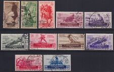 F-EX37512 ITALY 1934 USED CENTENARY OF MILITARY MEDAL  COMPLETE SET.