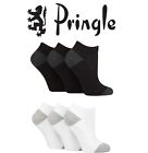 Ladies Cotton Trainer Socks 'Johanne' Arch Support, Cushioned Pack of 3- Pringle