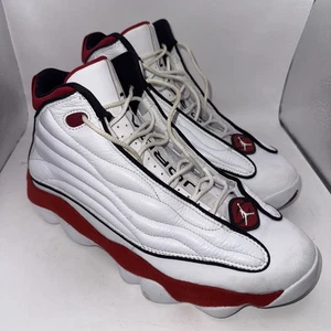 Jordan Pro Strong White Black Gym Red Men’s 9 Basketball Shoes DC8418 - Picture 1 of 12