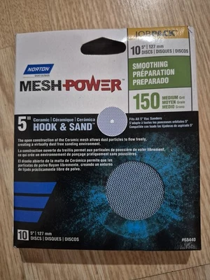 Norton Meshpower Ceramic Hook & Loop 150-Grit Mesh Sanding Disc 5 in. 10 Pk. - Image 1 of 3