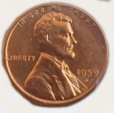 1959 D 1C RD Lincoln Memorial Cent-Great Color Very Clean Free Post  - Image 1 of 4