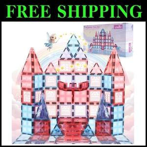 Magnetic Tiles for Pretend Play - Winter Theme Building Set - Picture 1 of 8