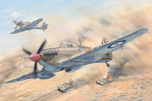 HobbyBoss 81780 Hawker Hurricane Mk. II D/Trop 1/48 Scale Plastic Model Kit - Picture 1 of 12